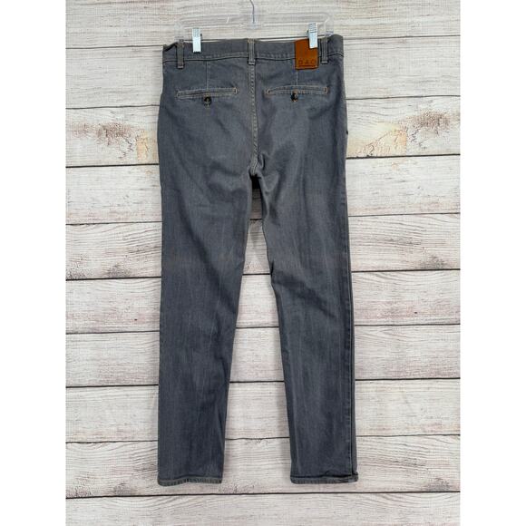 DAO Stretch Slim Leg Jeans Mens 31 Gray Medium Wash Denim France - Picture 2 of 8